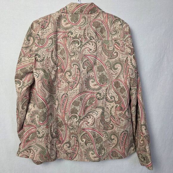 Alfred Dunner Paisley Blazer Jacket Size 10 - Picture 4 of 7